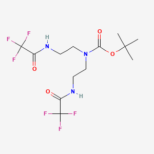 molecular formula C13H19F6N3O4 B6314211 tert-Butyl bis(2-(2,2,2-trifluoroacetamido)ethyl)carbamate CAS No. 556082-00-9