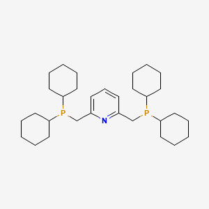 molecular formula C31H51NP2 B6314219 2,6-Bis(dicyclohexylphosphinomethyl)pyridine CAS No. 429659-47-2