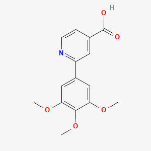 molecular formula C15H15NO5 B6314221 2-(3,4,5-三甲氧基苯基)吡啶-4-甲酸 CAS No. 427886-03-1