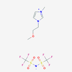 molecular formula C9H13F6N3O5S2 B6314226 1-(2-Methoxyethyl)-3-methylimidazolium bis(trifluoromethylsulfonyl)imide;  98% CAS No. 178631-01-1
