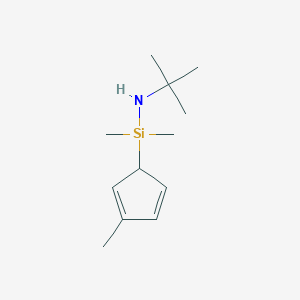 molecular formula C12H23NSi B6314231 N-(tert-Butyl)-N-(3-methylcyclopentadienyldimethylsilyl)amine CAS No. 149835-61-0