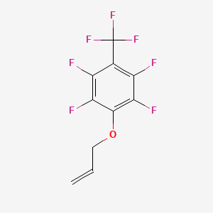 molecular formula C10H5F7O B6314263 2,3,5,6-Tetrafluoro-4-(2-propen-1-yloxy)-benzotrifluoride CAS No. 349094-68-4