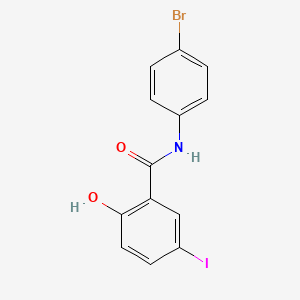 molecular formula C13H9BrINO2 B6314280 N-(4-Bromo-phenyl)-2-hydroxy-5-iodo-benzamide CAS No. 2627-76-1