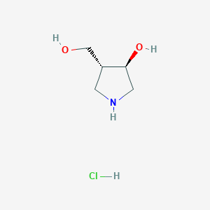 trans-4-(Hydroxymethyl)-3-pyrrolidinol hydrochloride;  95%