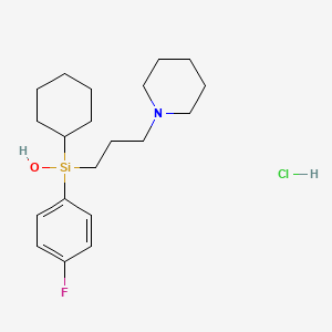 p-Fluorohexahydrosiladifenidol hydrochloride
