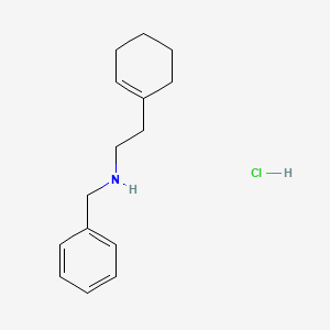 molecular formula C15H22ClN B6314309 N-Benzyl-2-(1-cyclohexen-1-yl)ethanamine hydrochloride;  95% CAS No. 1047652-33-4