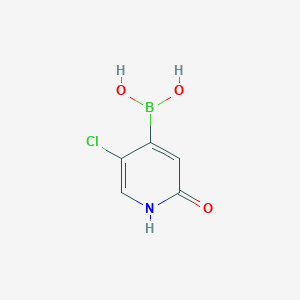 molecular formula C5H5BClNO3 B6314320 5-Chloro-2-hydroxypyridine-4-boronic acid CAS No. 1412906-75-2