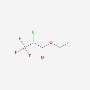 molecular formula C5H6ClF3O2 B6314326 2-Chloro-3,3,3-trifluoropropionic acid ethyl ester;  95% CAS No. 399-91-7