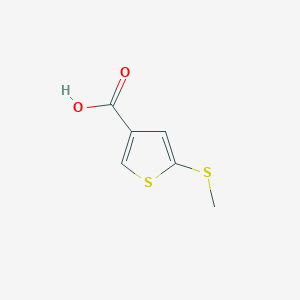 molecular formula C6H6O2S2 B6314330 5-(Methylsulfanyl)thiophene-3-carboxylic acid CAS No. 88511-90-4