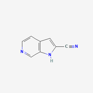 molecular formula C8H5N3 B6314332 1H-Pyrrolo[2,3-c]pyridine-2-carbonitrile CAS No. 40068-77-7