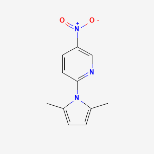 molecular formula C11H11N3O2 B6314339 2-(2,5-Dimethyl-1H-pyrrol-1-yl)-5-nitropyridine CAS No. 28148-12-1