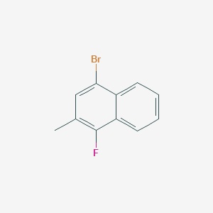 molecular formula C11H8BrF B6314346 4-Bromo-1-fluoro-2-methylnaphthalene CAS No. 37113-05-6
