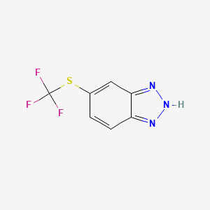 B6314356 5-Trifluoromethylthio-1H-benzotriazole CAS No. 157590-72-2