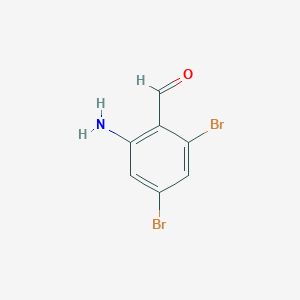 molecular formula C7H5Br2NO B6314404 2-Amino-4,6-dibromobenzaldehyde CAS No. 135690-29-8
