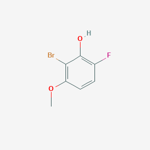 molecular formula C7H6BrFO2 B6314410 2-Bromo-6-fluoro-3-methoxyphenol CAS No. 1805533-23-6