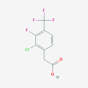 molecular formula C9H5ClF4O2 B6314413 2-Chloro-3-fluoro-4-(trifluoromethyl)phenylacetic acid CAS No. 1357624-58-8