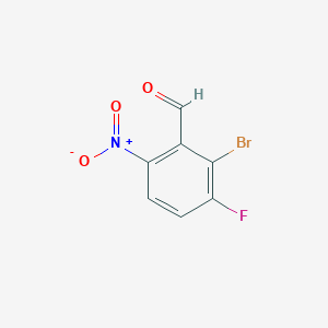 molecular formula C7H3BrFNO3 B6314438 2-Bromo-3-fluoro-6-nitro-benzaldehyde CAS No. 1805502-03-7