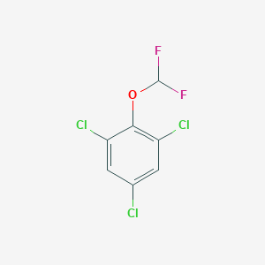 molecular formula C7H3Cl3F2O B6314444 1,3,5-Trichloro-2-(difluoromethoxy)benzene CAS No. 1261457-01-5