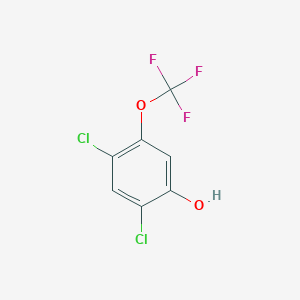 molecular formula C7H3Cl2F3O2 B6314452 2,4-Dichloro-5-(trifluoromethoxy)phenol CAS No. 1807183-24-9