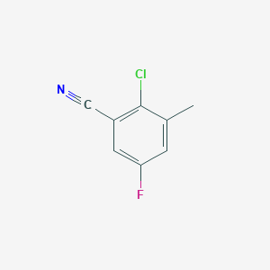 molecular formula C8H5ClFN B6314455 2-Chloro-5-fluoro-3-methyl-benzonitrile CAS No. 1805953-41-6