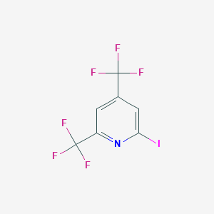 molecular formula C7H2F6IN B6314461 2-Iodo-4,6-bis(trifluoromethyl)pyridine CAS No. 1806575-55-2