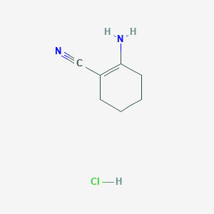 molecular formula C7H11ClN2 B6314533 2-Aminocyclohex-1-ene-1-carbonitrile HCl CAS No. 1956384-87-4