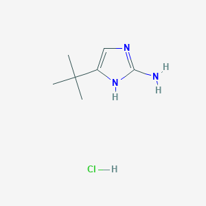 molecular formula C7H14ClN3 B6314551 4-(tert-Butyl)-1H-imidazol-2-amine HCl CAS No. 1384100-95-1