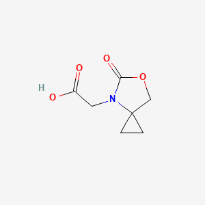 molecular formula C7H9NO4 B6314558 2-(5-Oxo-6-oxa-4-azaspiro[2.4]heptan-4-yl)acetic acid CAS No. 1956369-03-1