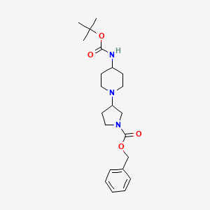 tert-Butyl 1-(1-((benzyloxy)carbonyl) pyrrolidin-3-yl)piperidin-4-ylcarbamate