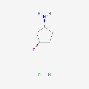 molecular formula C5H11ClFN B6314576 (1R,3S)-3-Fluorocyclopentanamine hydrochloride CAS No. 2088965-72-2