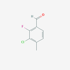 molecular formula C8H6ClFO B6314618 3-Chloro-2-fluoro-4-methyl-benzaldehyde CAS No. 1383951-78-7