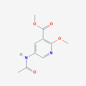 molecular formula C10H12N2O4 B6314676 Methyl 5-acetamido-2-methoxynicotinate CAS No. 1822822-98-9