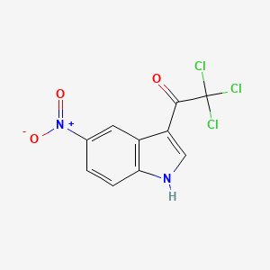 molecular formula C10H5Cl3N2O3 B6314693 2,2,2-Trichloro-1-(5-nitro-1H-indol-3-yl)ethanone CAS No. 1855020-20-0