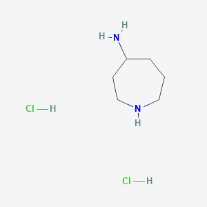 molecular formula C6H16Cl2N2 B6314728 Hexahydro-1H-azepin-4-amine dihydrochloride, 95% CAS No. 2307738-79-8