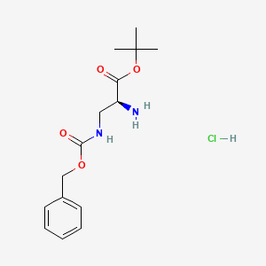 molecular formula C15H23ClN2O4 B6314834 H-L-Dap(Z)-OtBu HCl CAS No. 174796-88-4