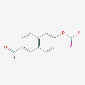 molecular formula C12H8F2O2 B6314888 6-(Difluoromethoxy)-2-naphthaldehyde CAS No. 1261488-79-2