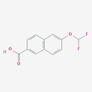 molecular formula C12H8F2O3 B6314893 2-(Difluoromethoxy)naphthalene-6-carboxylic acid CAS No. 1261884-97-2