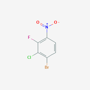 molecular formula C6H2BrClFNO2 B6314901 4-溴-3-氯-2-氟硝基苯 CAS No. 1804382-22-6