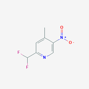 molecular formula C7H6F2N2O2 B6314917 2-(Difluoromethyl)-4-methyl-5-nitropyridine CAS No. 1805311-74-3