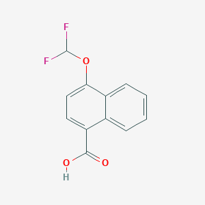 molecular formula C12H8F2O3 B6314922 4-(Difluoromethoxy)-1-naphthoic acid CAS No. 1261884-90-5