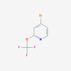 molecular formula C6H3BrF3NO B6314932 4-Bromo-2-(trifluoromethoxy)pyridine, 95% CAS No. 1361880-72-9