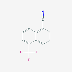 molecular formula C12H6F3N B6314956 5-(Trifluoromethyl)naphthalene-1-carbonitrile CAS No. 1261455-99-5