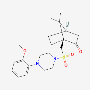 1-(((4-(2-Methoxyphenyl)piperazinyl)sulfonyl)methyl)7,7-dimethylbicyclo[2.2.1]heptan-2-one