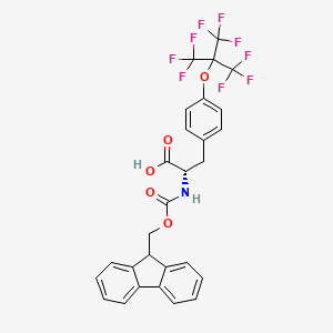 (S)-2-((((9H-Fluoren-9-yl)methoxy)carbonyl)amino)-3-(4-((1,1,1,3,3,3-hexafluoro-2-(trifluoromethyl)propan-2-yl)oxy)phenyl)propanoic acid