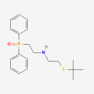 2-[(1,1-Dimethylethyl)thio]-N-[2-(diphenylphosphinyl)ethyl]-ethanamine