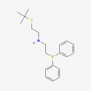 molecular formula C20H28NPS B6315085 2-[(1,1-Dimethylethyl)thio]-N-[2-(diphenylphosphino)ethyl]-ethanamine CAS No. 1883429-96-6