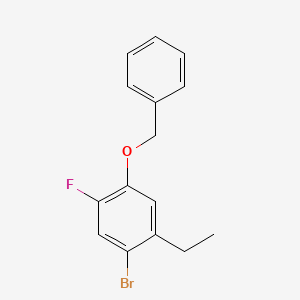 1-Benzyloxy-4-bromo-5-ethyl-2-fluoro-benzene