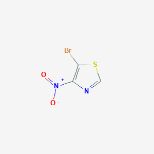 molecular formula C3HBrN2O2S B6315203 5-Bromo-4-nitrothiazole, 95% CAS No. 1522380-30-8