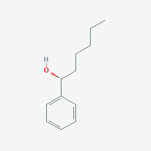 molecular formula C12H18O B6315210 (R)-1-Phenyl-1-hexanol, ee 89% CAS No. 65488-03-1