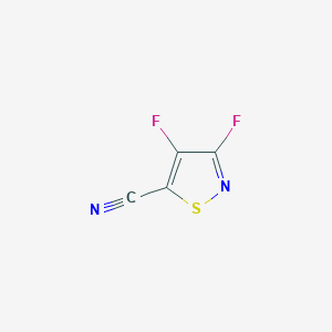 molecular formula C4F2N2S B6315226 3,4-Difluoro-1,2-thiazole-5-carbonitrile CAS No. 1858249-85-0